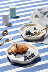 Alamkari India Ceramic Zebra Stripe Platter